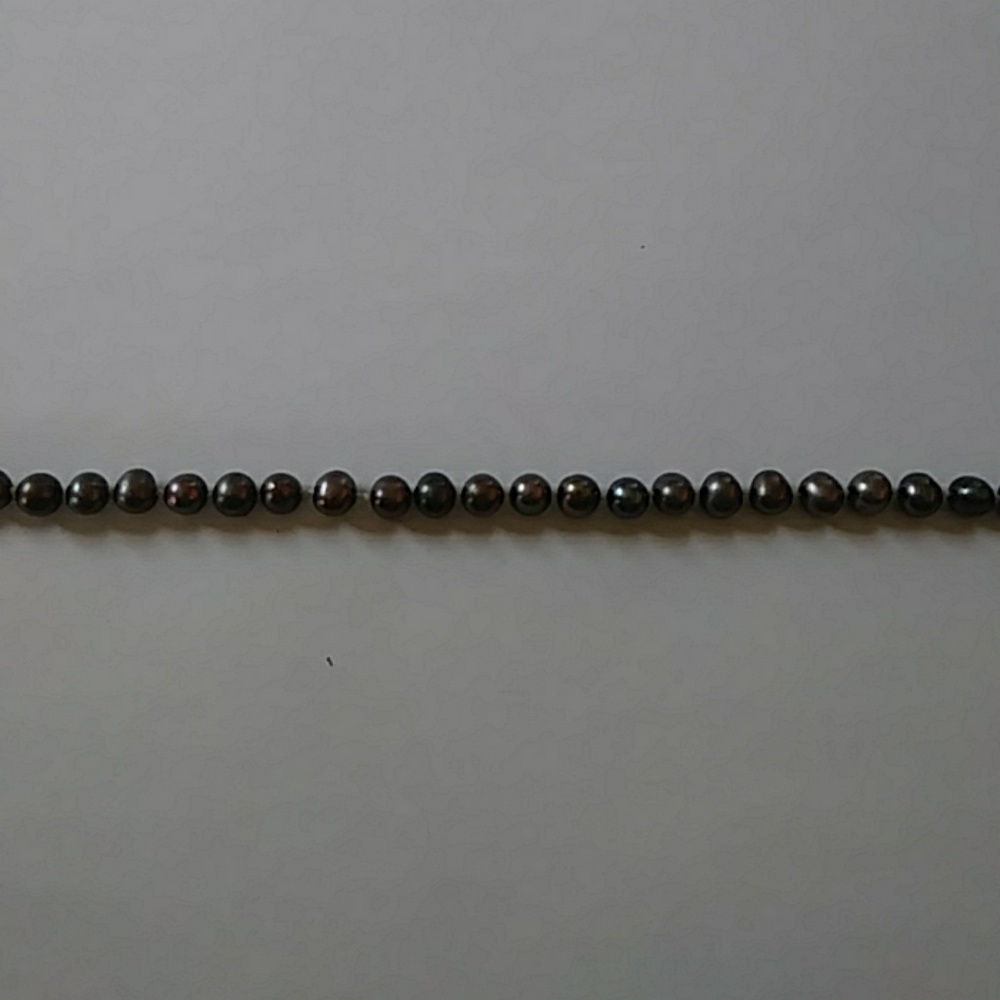 Vintage Black Pearl Necklace